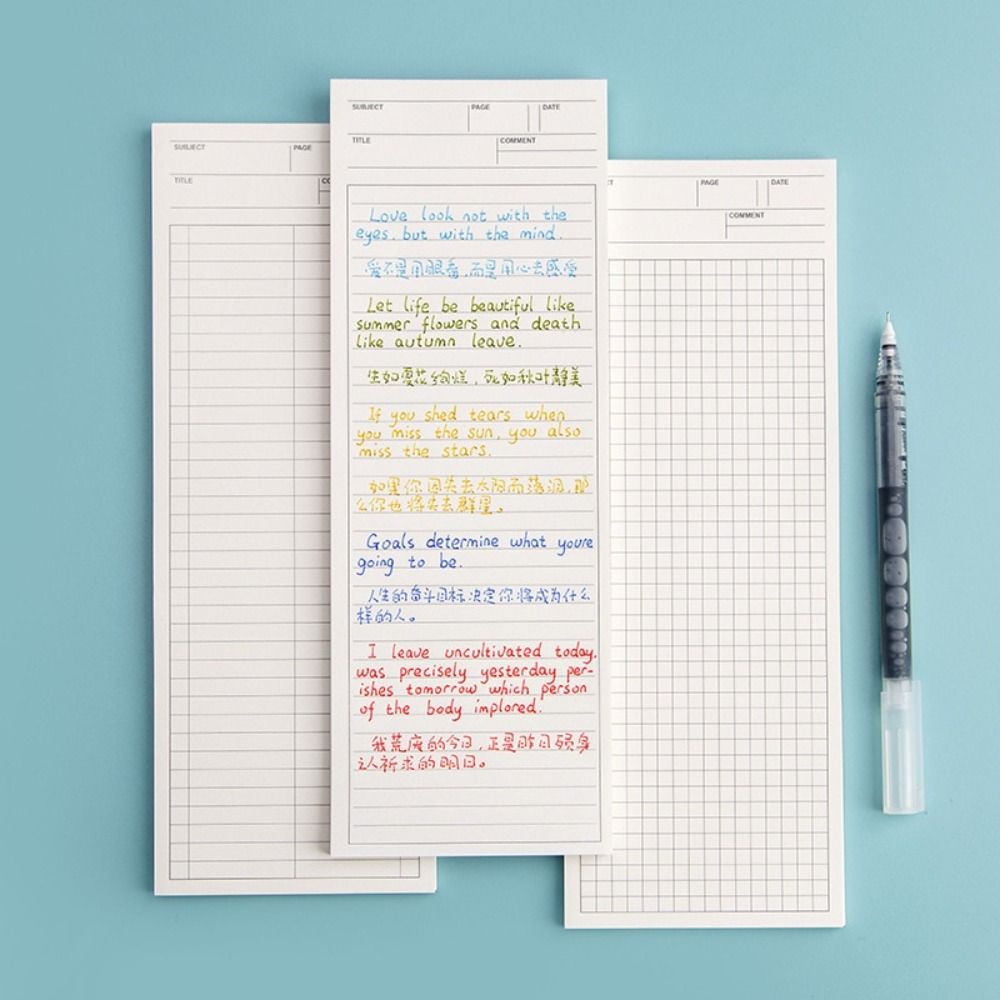 Meal Plan Notepad - Semplice blocco Note lungo Non appiccicoso