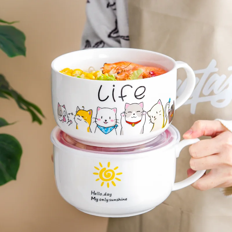 Meal Prep Noodles - Ciotole per noodle istantanei in ceramica
