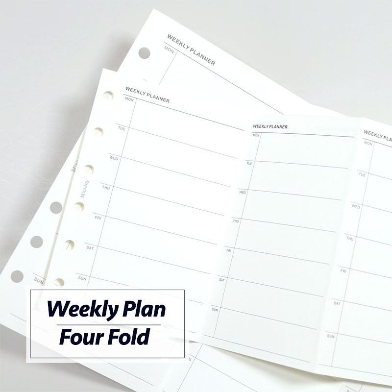 Meal Plan Notepad - Frothenon piano settimanale semplificato quattro pieghe