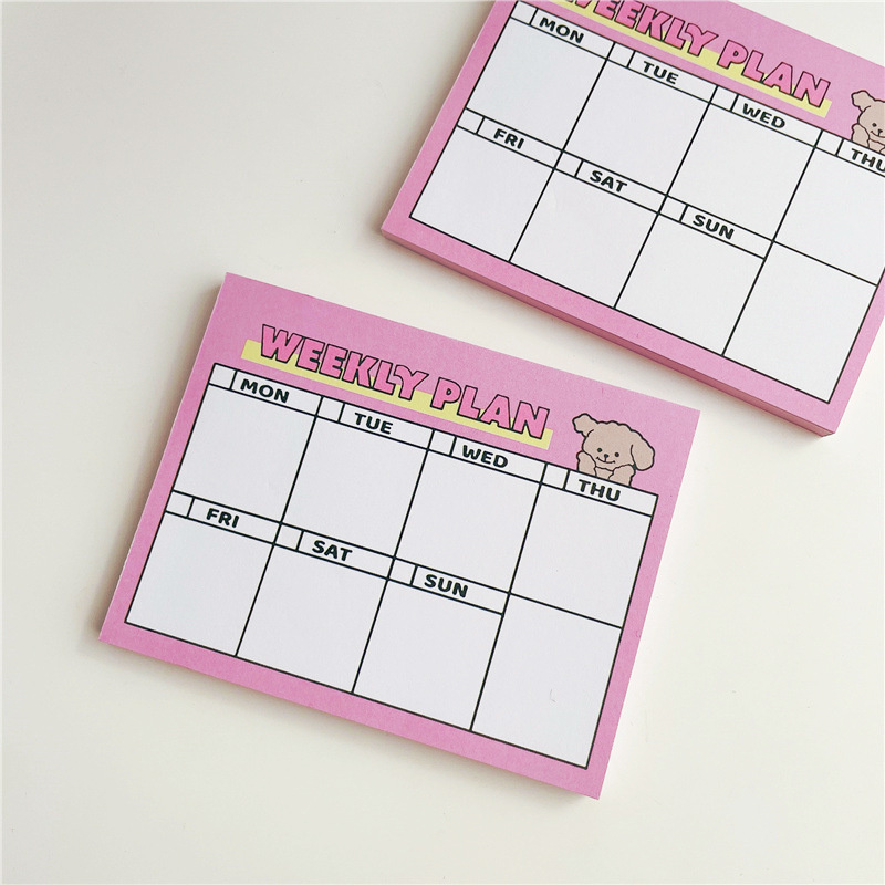 Cartone animato simpatico cucc - Meal Plan Notepad recensione e prezzo