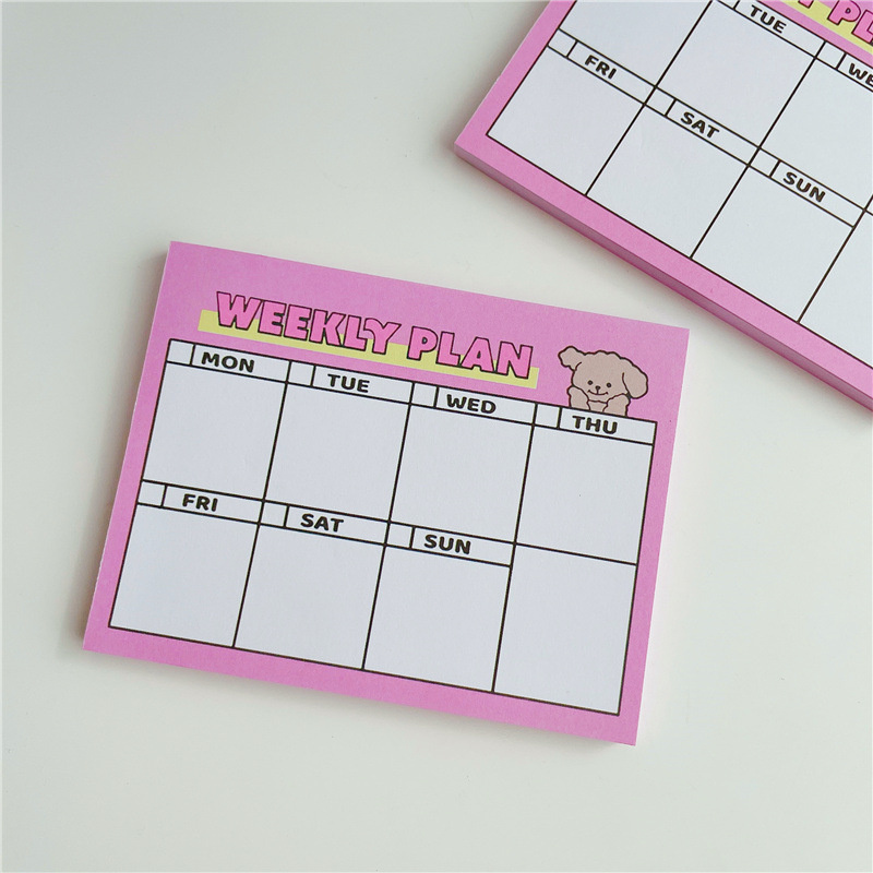 Cartone animato simpatico cucc - Meal Plan Notepad recensione e prezzo