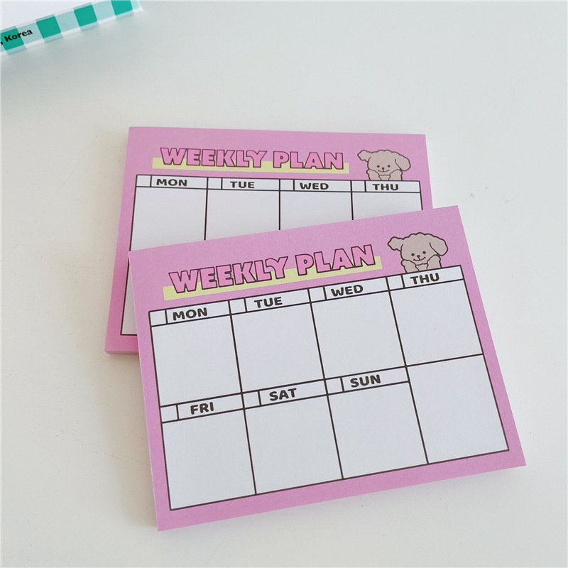Cartone animato simpatico cucc - Meal Plan Notepad recensione e prezzo