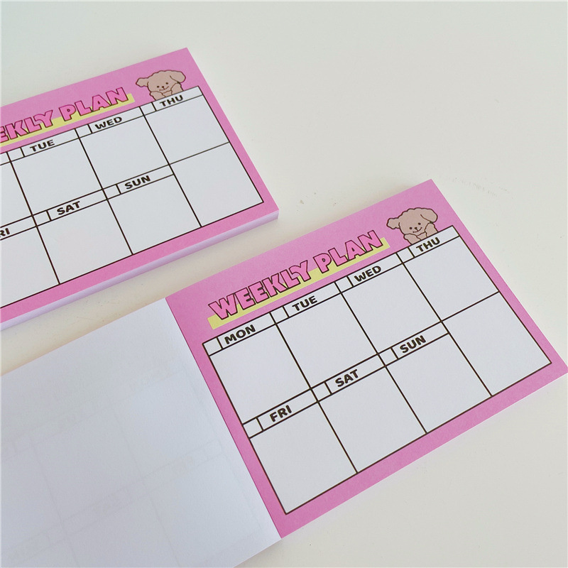 Cartone animato simpatico cucc - Meal Plan Notepad recensione e prezzo