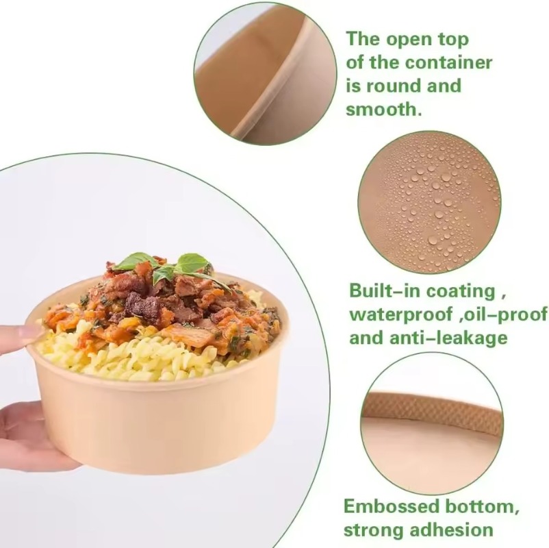 Ciotole rotonde in carta Kraft - Meal Prep Noodles recensione e prezzo