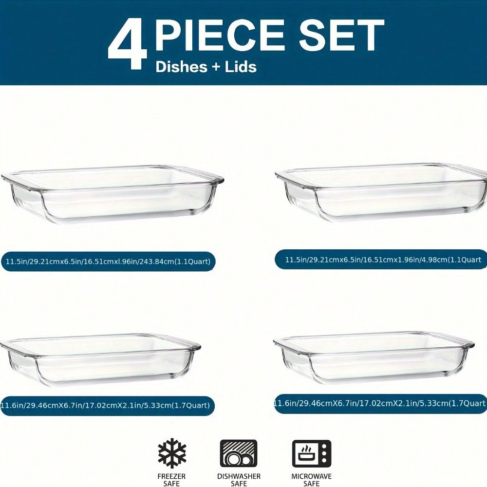 Set di 4 Teglie Rettangolari i - Meal Prep Noodles recensione e prezzo