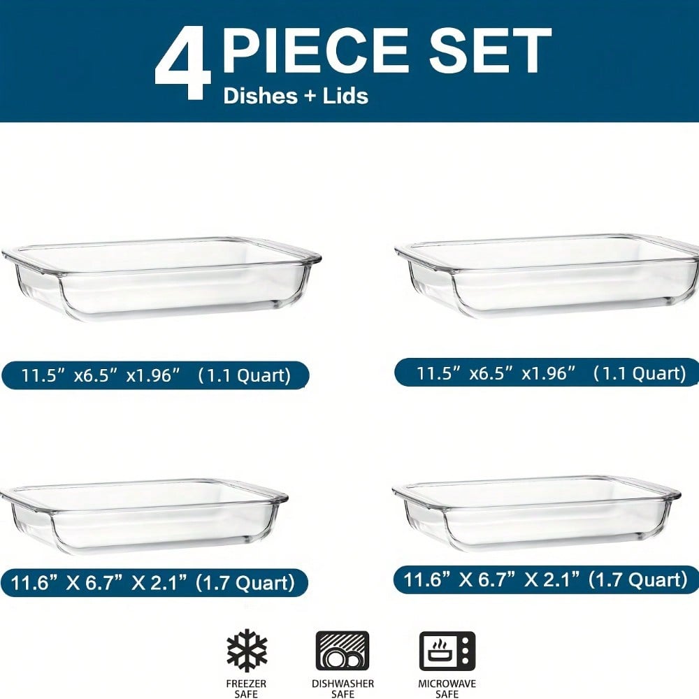 Set di 4 Teglie Rettangolari i - Meal Prep Noodles recensione e prezzo